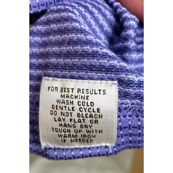 Peter Millar Polo Shirt XL Check Purple 100% Cotton Golf Sports Outdoor Dad Nerd - Picture 6 of 6